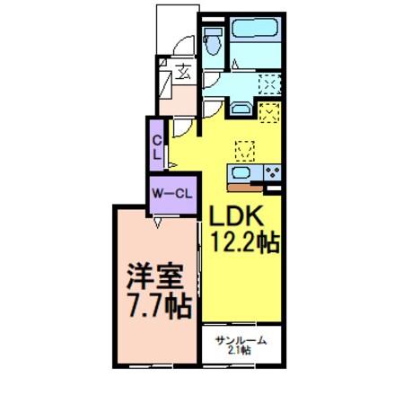 ムースの物件間取画像